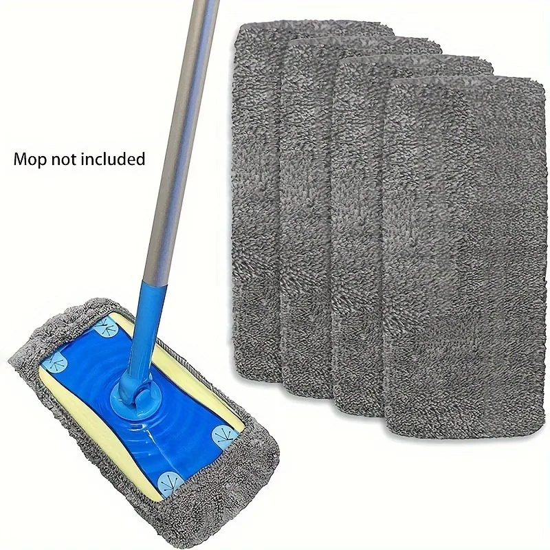 Wiederverwendbares Mopp-Ersatzpad, flaches Boden-Mopptuch (2 Stück) – Bild 2