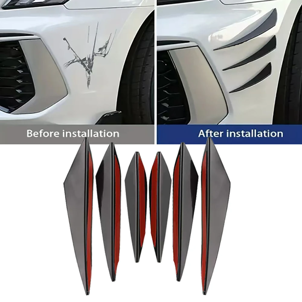 Universal Auto Frontschürze Lip Dekoration Diffusor Splitter Flossen – Bild 3