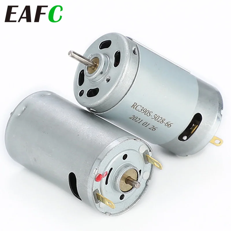 DC-Motor R390 Hochdrehmoment-Mikromotor 390 6V-12V Bürstenmotor 20000 U/min für Elektrowerkzeuge