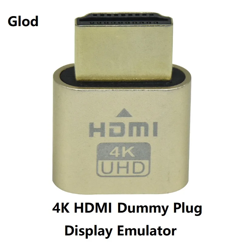 4K HDMI Dummy Plug DP VGA DVI Mini DP Display Emulator Virtueller Monitor Headless Display Adapter EDID