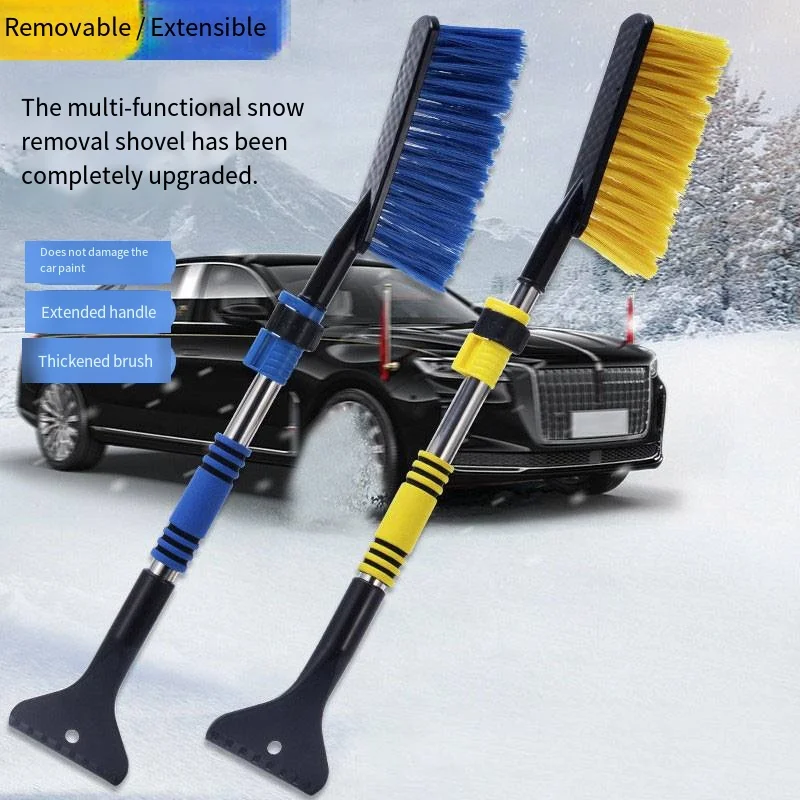 Auto-Schneebürste & Eiskratzer, Ergonomischer Schaumstoffgriff, Windschutzscheiben-Eisentferner, Passend