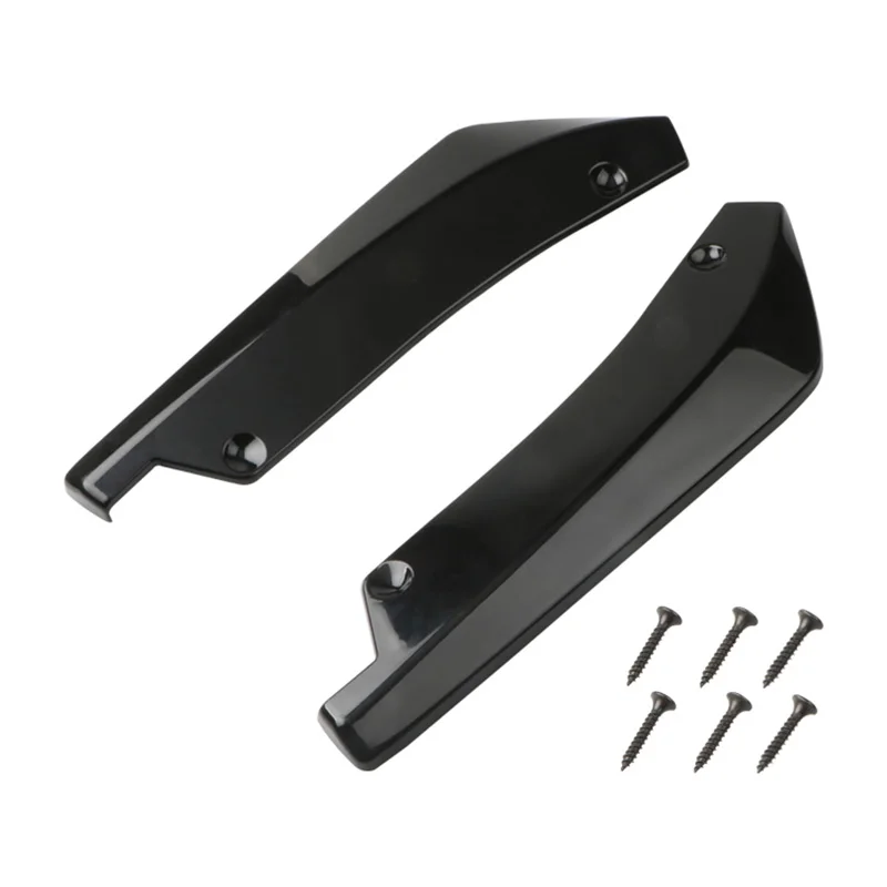 Universal Auto Hinten Lip Diffusor Splitter Spoiler Scratch Protector Schwarz Carbon Fiber Hinten (2 Stück)