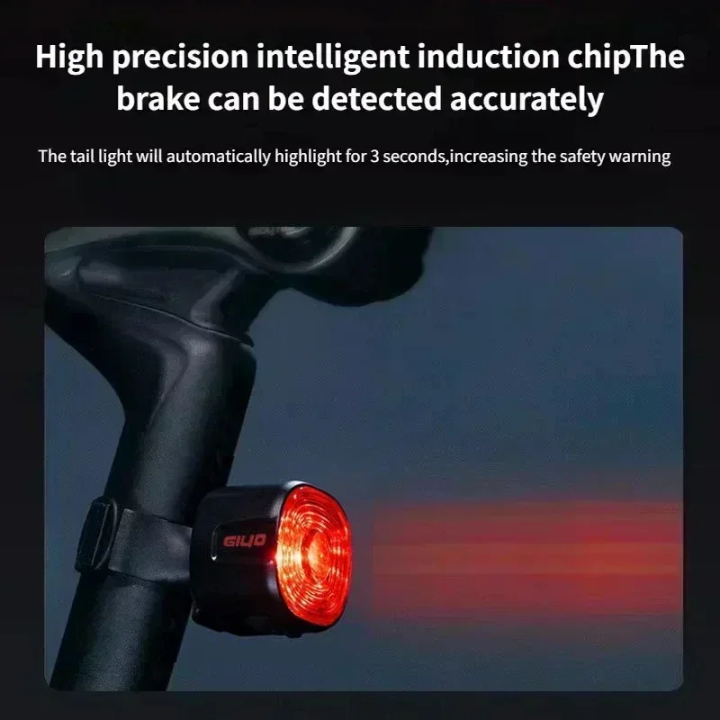 Fahrrad Smart Bremse Rücklicht MTB Rennrad Auto Bremse Sensing Licht – Bild 3
