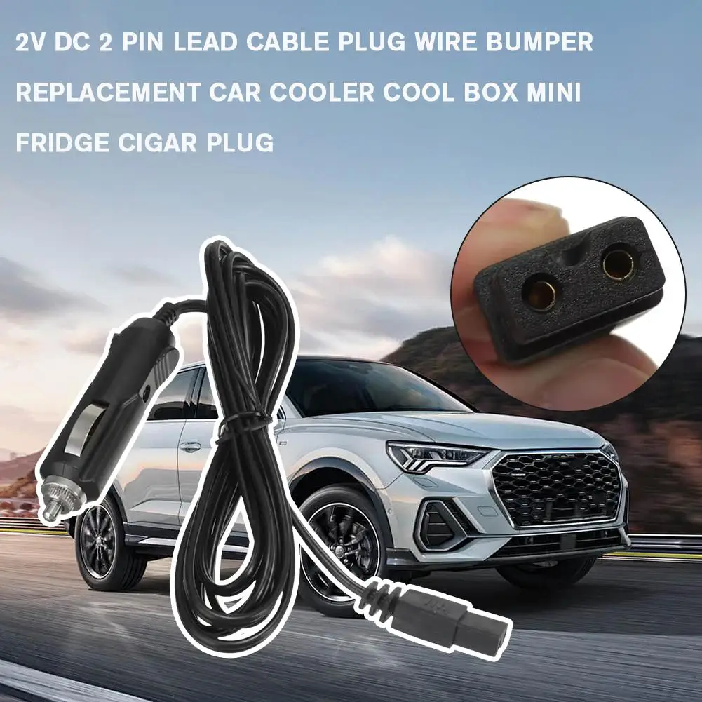 2m 12V DC 2-poliger Kabelst ecker Auto Kühlschrank Adapter Kabel – Bild 3