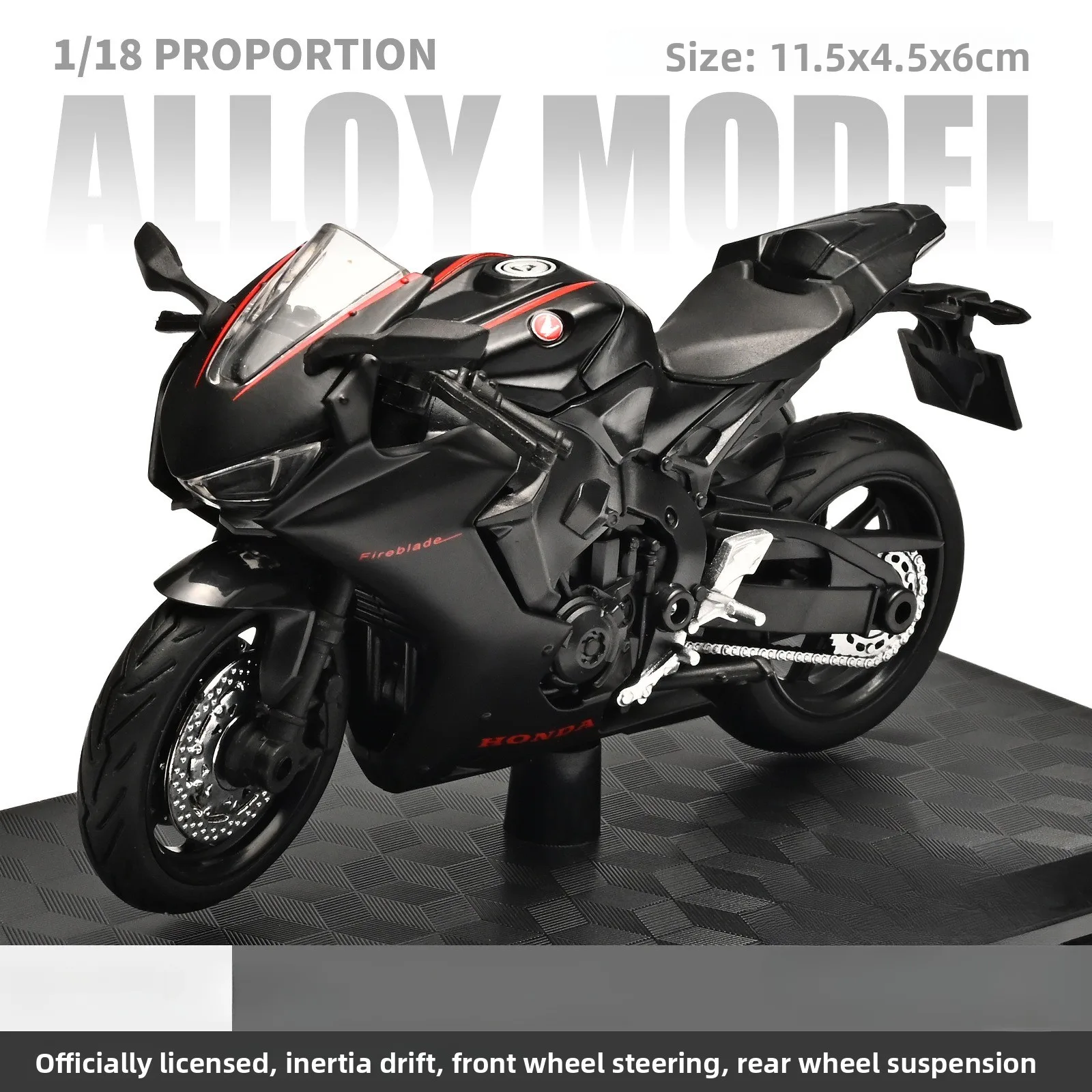 1:18 Hayabusa R1 GSX1000R CBR 1000RR Motorrad Modell Spielzeug – Bild 3