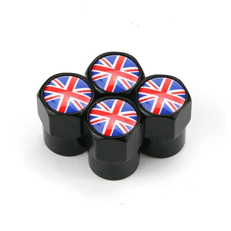 UK Flagge Auto Rad Reifen Stem Air Ventil Kappen Abdeckungen (4 Stück) – Bild 5
