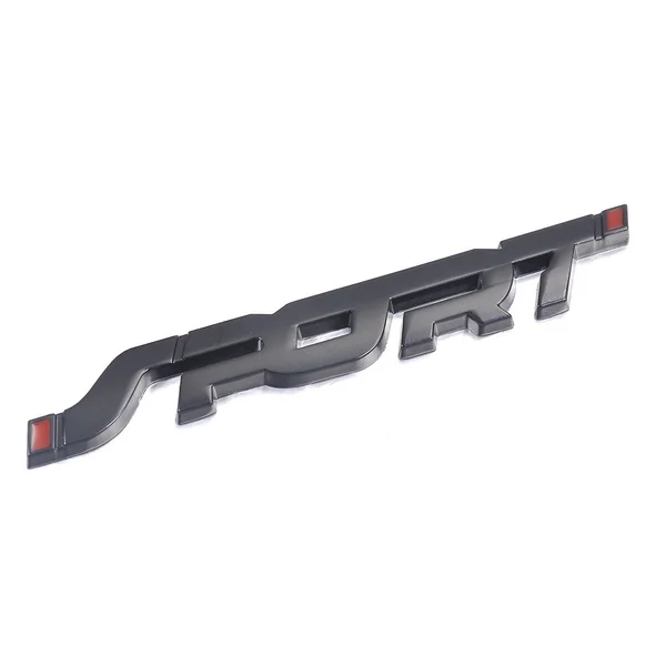 Auto Zubehör Aufkleber Styling Metall 3D Chrom Schwarz Auto Kofferraum Racing Sport Wort Brief Logo Emblem