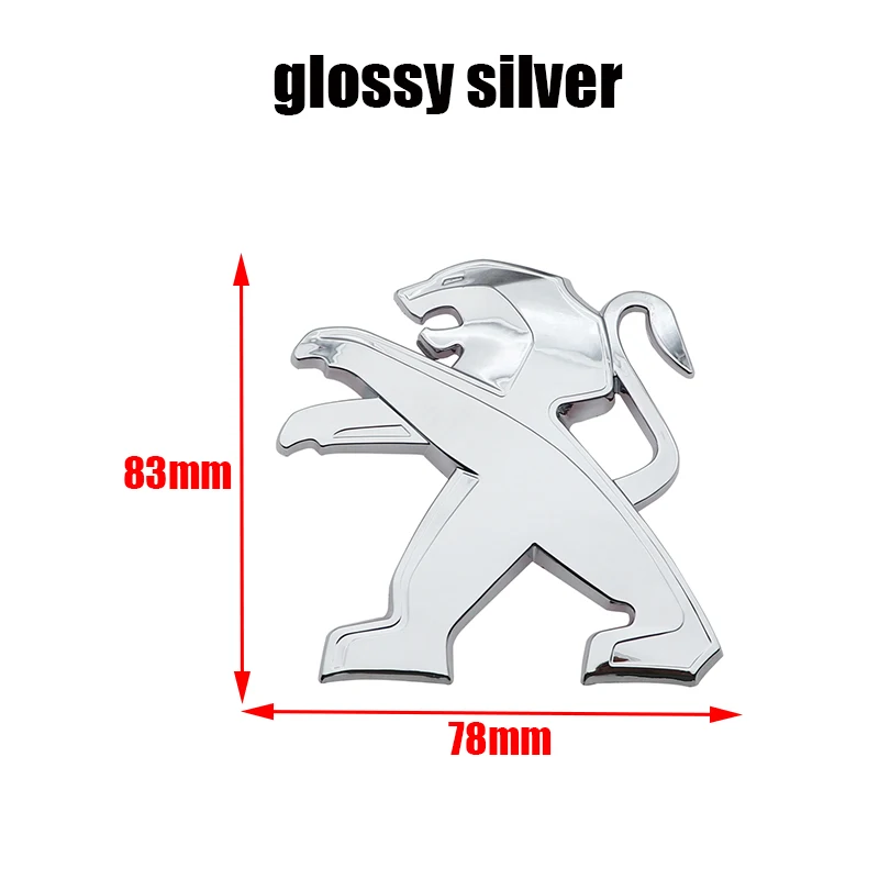 100mm 78mm 3D ABS Auto Front logo Hinten Stoßstange schwanz tür stamm aufkleber auto hinten Emblem aufkleber