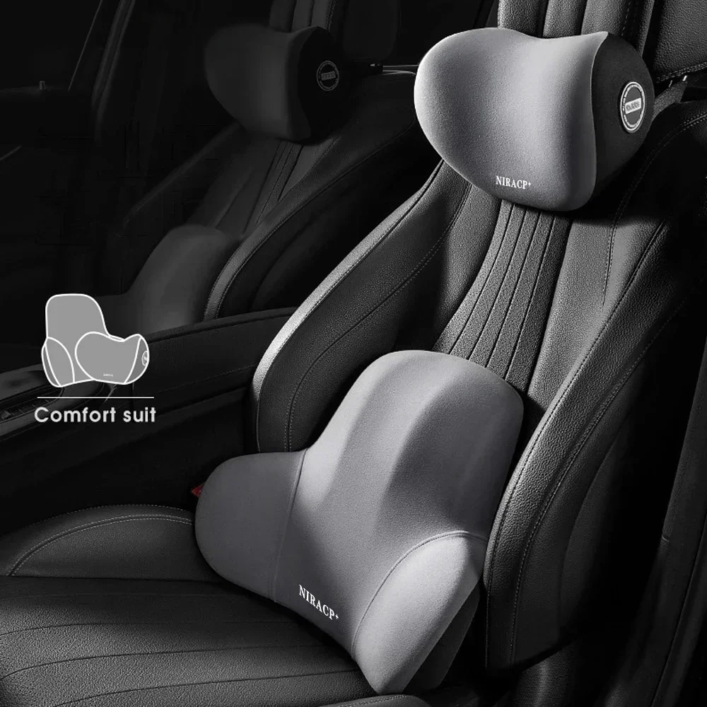 Auto Nacken Kissen Memory Foam Schutz Lenden Zurück Unterstützung – Bild 5