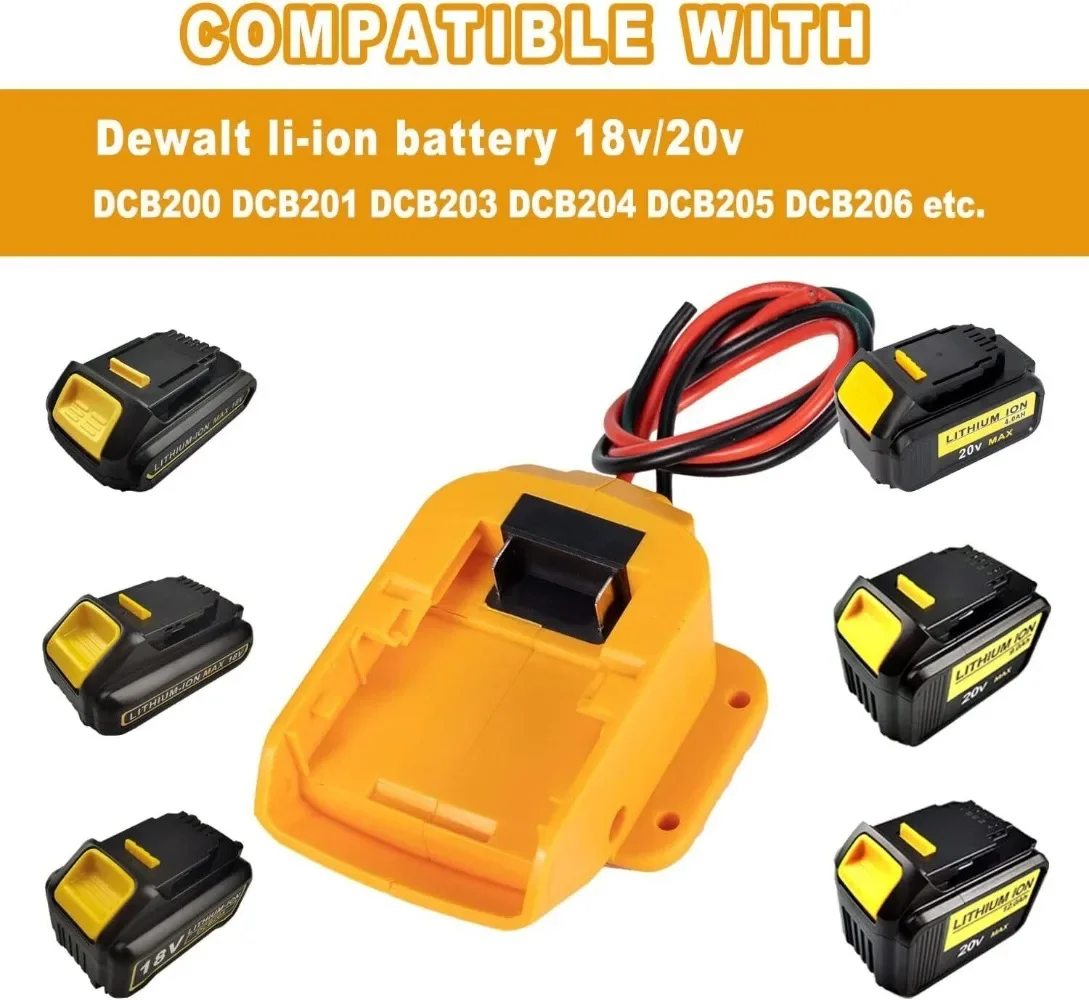Tragbarer Starthilfe für Power Wheel Batterieadapter für Dewalt 20 V – Bild 3