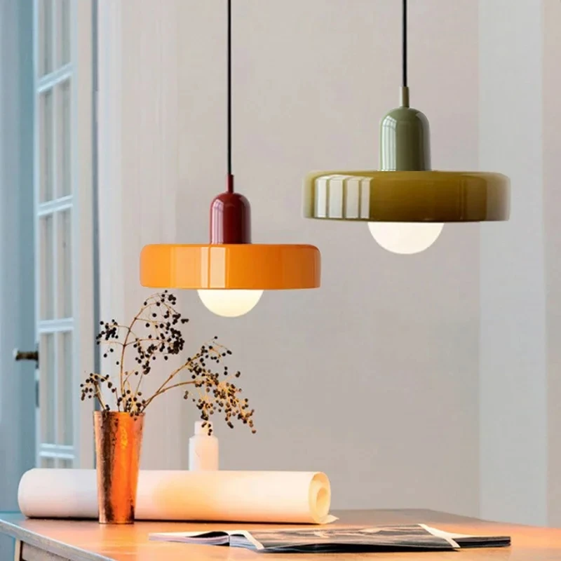 Nordic Glas Bauhaus Esszimmer Kronleuchter Wohnzimmer Schlafzimmer Bar – Bild 3