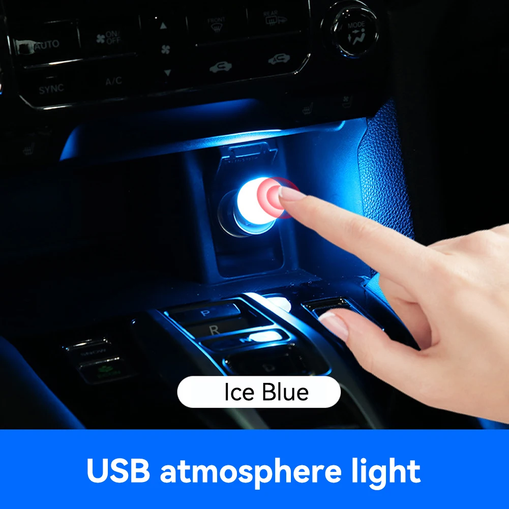 LED Innen Umgebungs Dekorationen Lichter USB Touch Auto Atmosphäre – Bild 2