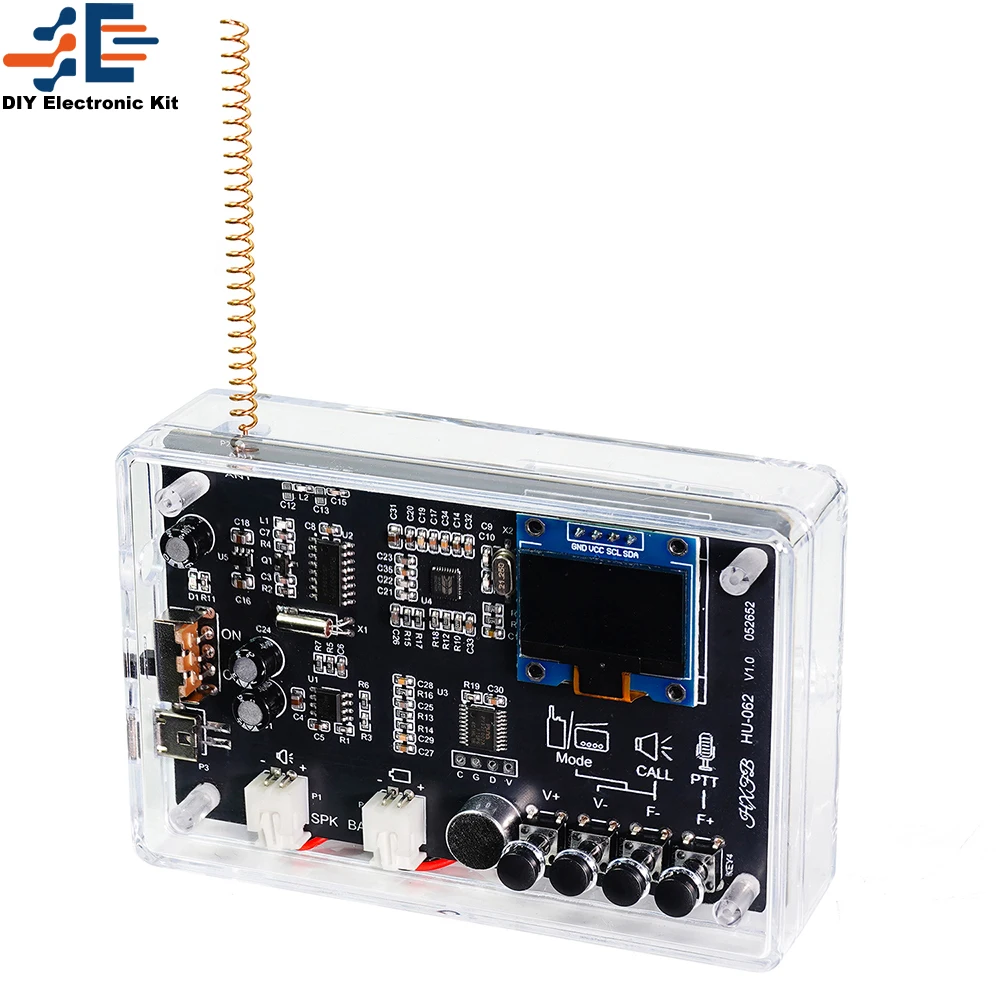 Interphone Radio Elektronische DIY Kit Wireless Intercom FM Radio Platine Schweißen Praxis Walkie Talkie DIY