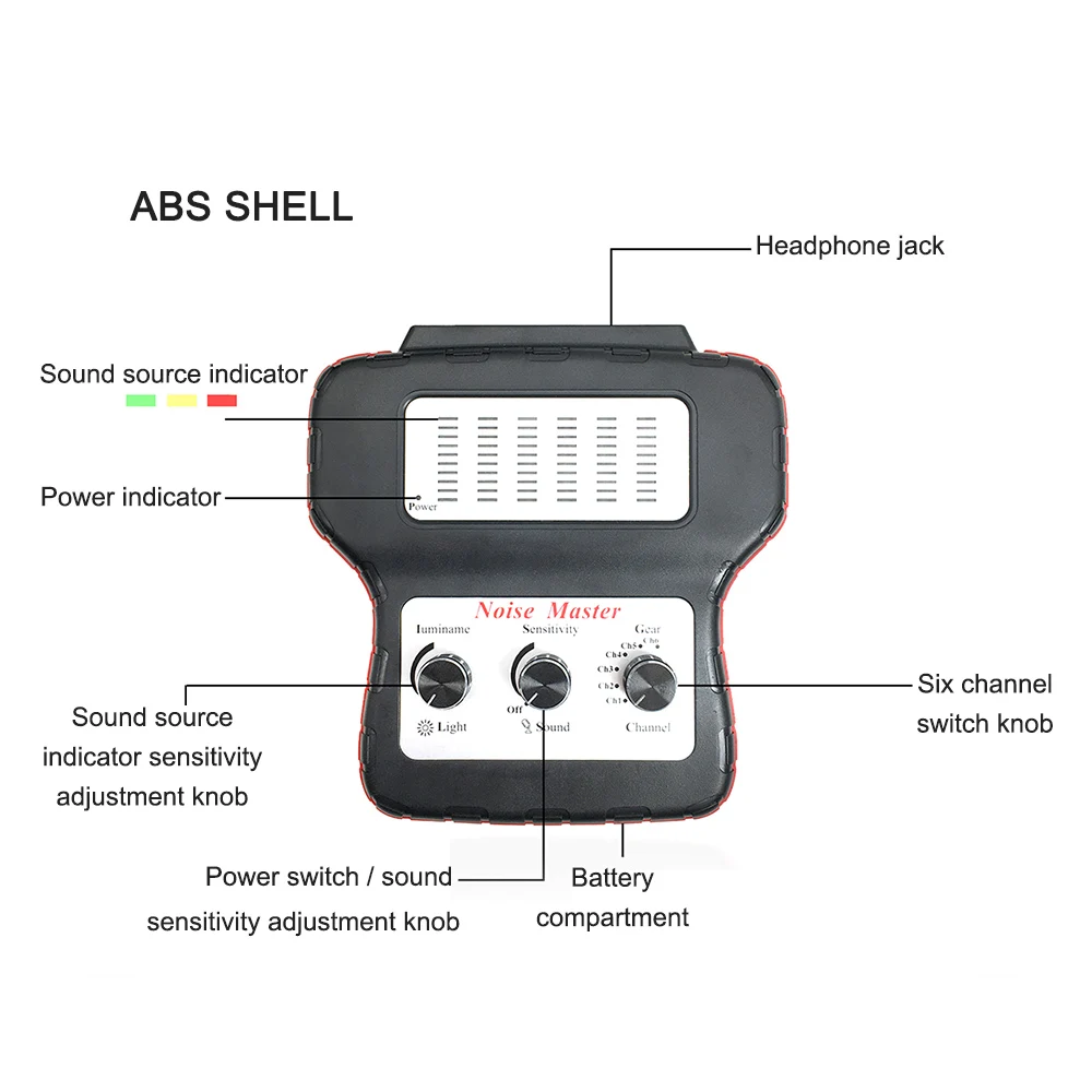 Elektronisches Stethoskop Auto Noise Finder Diagnose Hörgerät Maschine – Bild 4