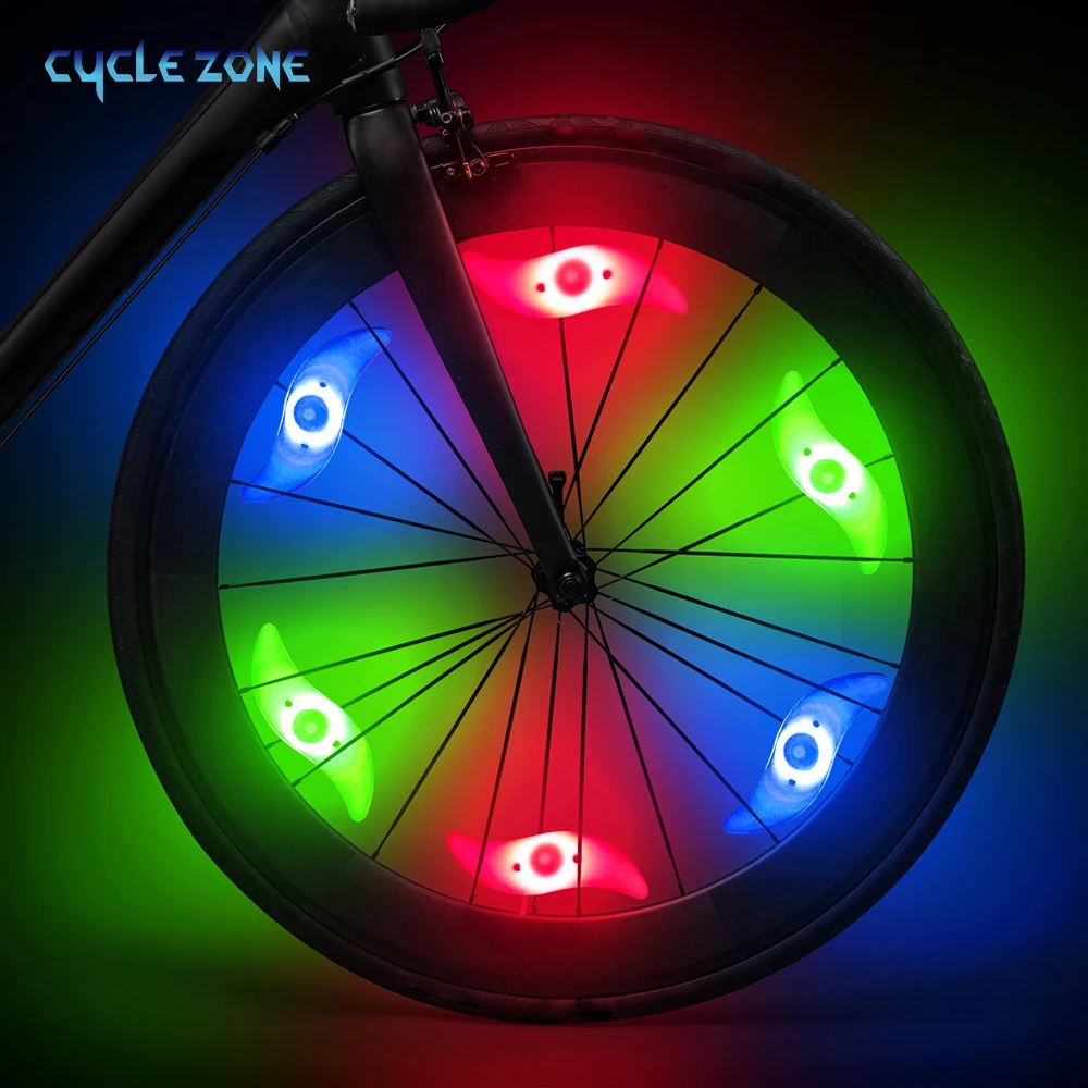 Fahrrad Rad Speichen Licht Reifen Lichter 3 Modus LED Reifen Blitz – Bild 4