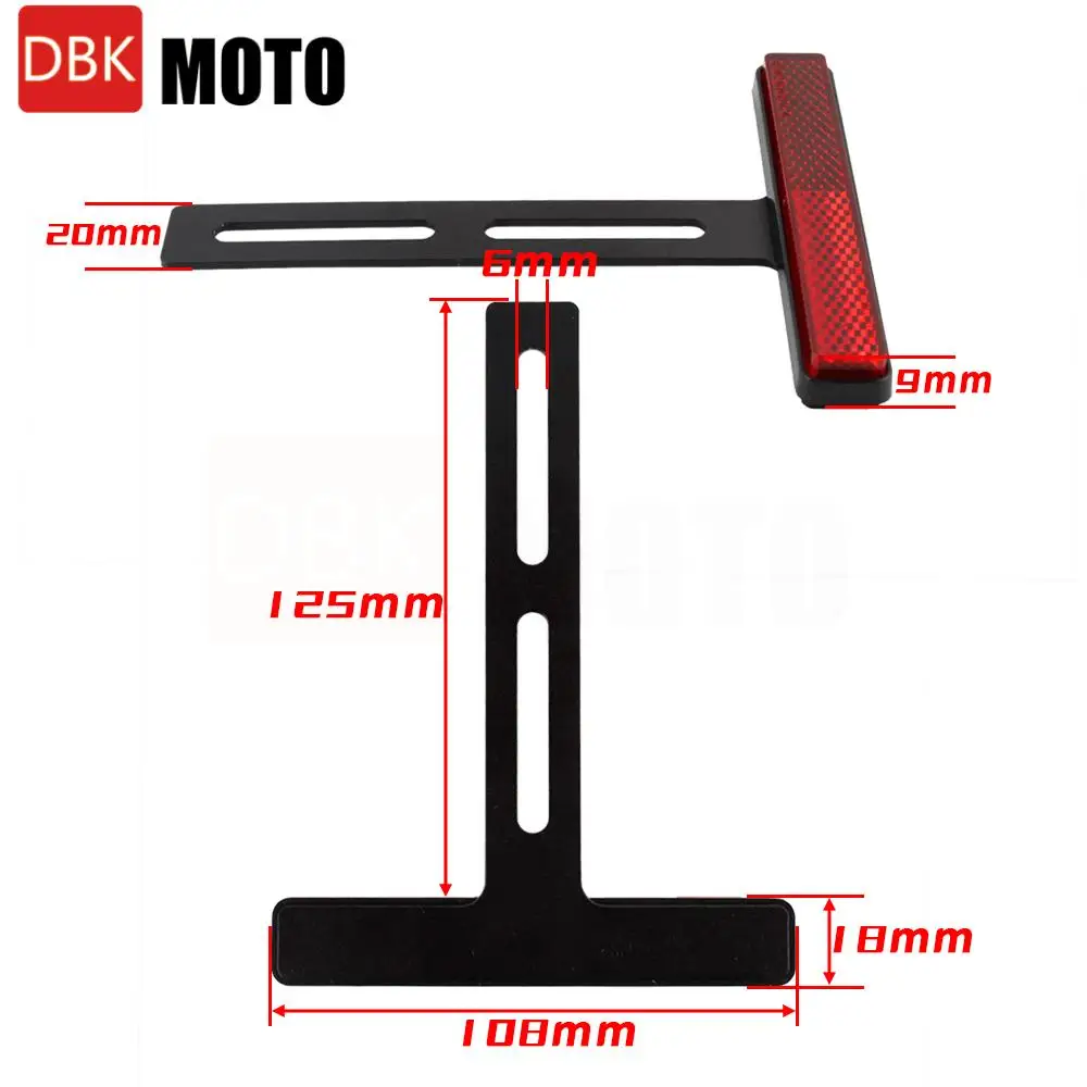 Universal Motorrad Hinten Reflektor Katzenaugen Lange T-Halter – Bild 3