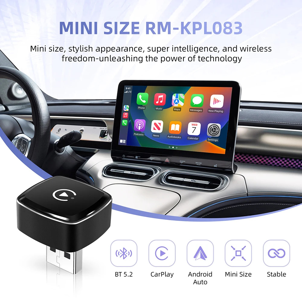 2026 Anyfar 2-in-1 Kabelloser CarPlay-Adapter & Android Auto – Bild 5