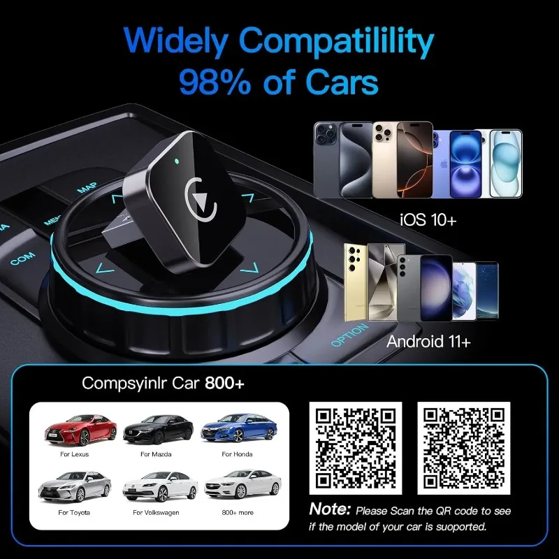 (2026 Verbessert) Kabelloser CarPlay-Adapter für Apple iPhone – Bild 4