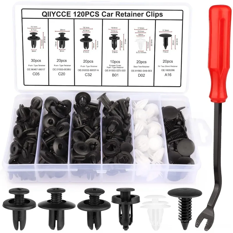 Auto Fastener Clip Sortiment Auto Körper Push Retainer Pin Niet Stoßstange Tür Trim Panel Fastener Kit