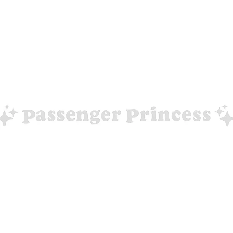 Spiegel-Dekorationsaufkleber, Passagier-Prinzessin-Stern-Spiegel-Aufkleber (2 Stück)