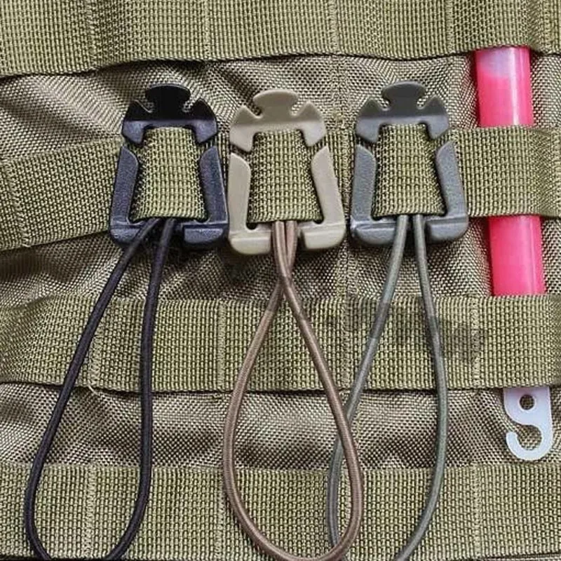 Rucksack Schnalle Klemme Karabiner Überleben Getriebe Werkzeuge Karabiner Clips Outdoor Nylon (2 Stück)