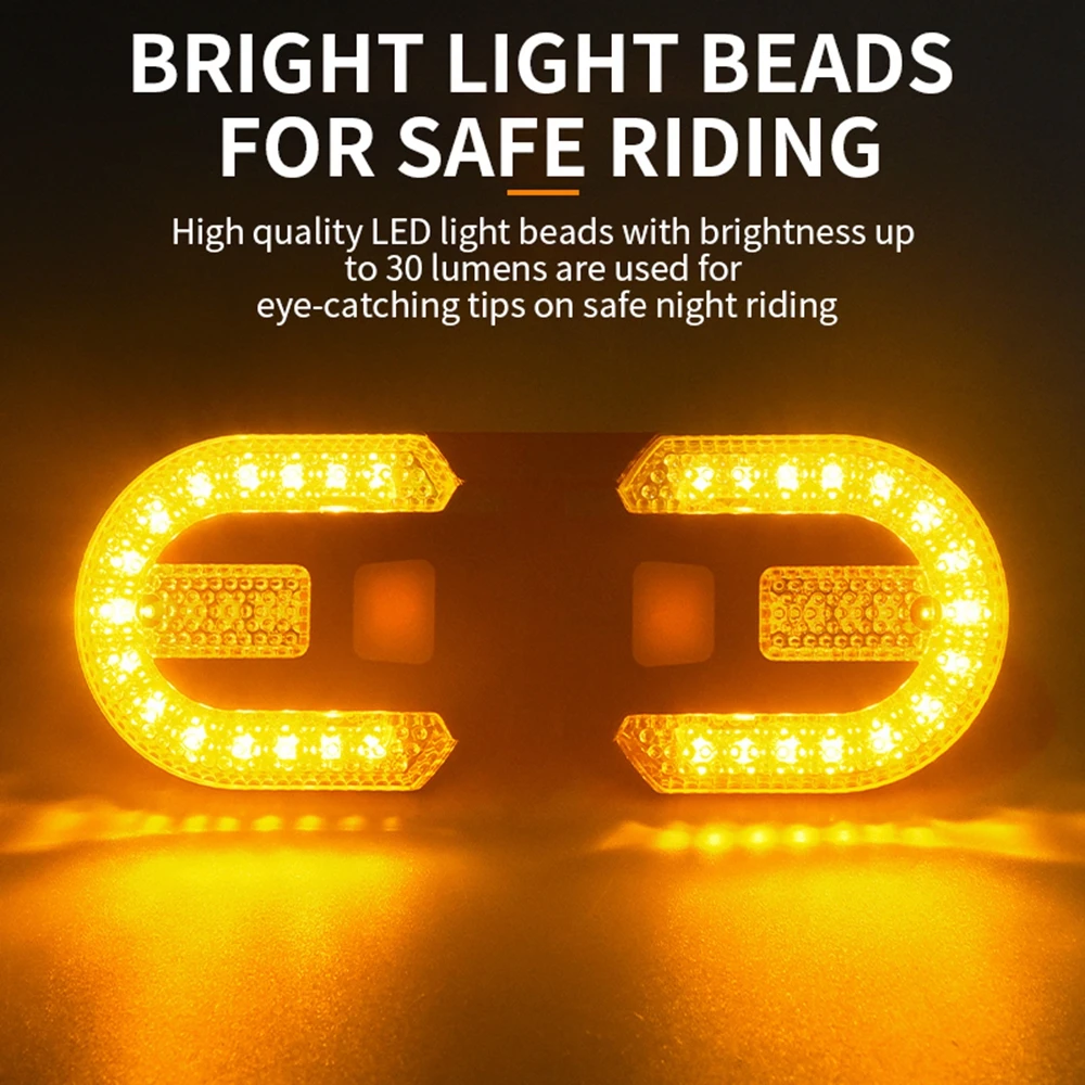 Fahrrad-Blinker-Rücklicht Wiederaufladbare LED-Lampe MTB – Bild 4