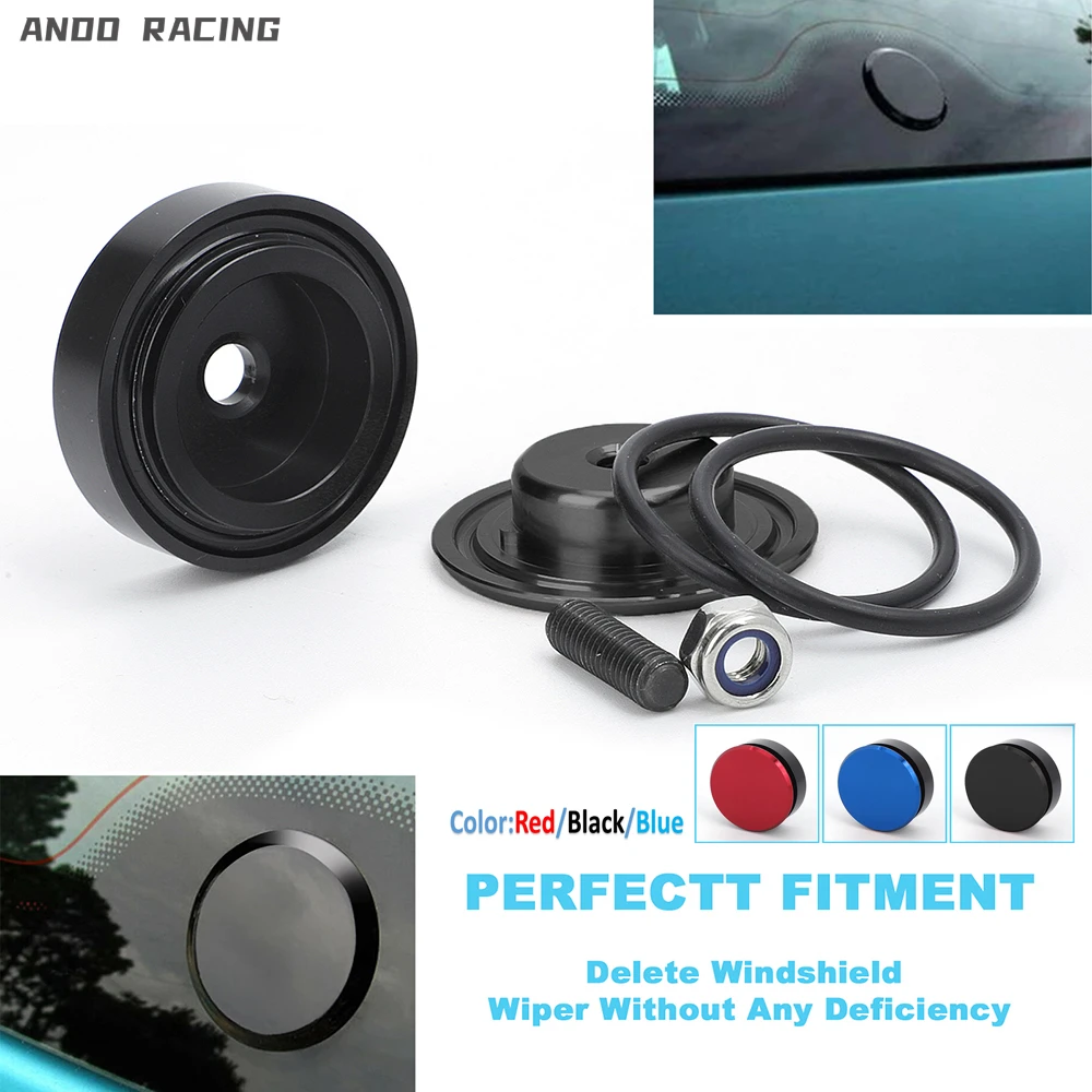 Auto Heck wischer löschen Kit Stecker Kappe O-Ring Aluminium legierung Universal für Honda Civic si Sir Mazda