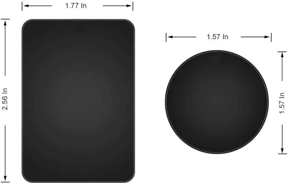 Metall Disk Platte für Magnetische Telefon Halter Schwarz (5 Stück) – Bild 6