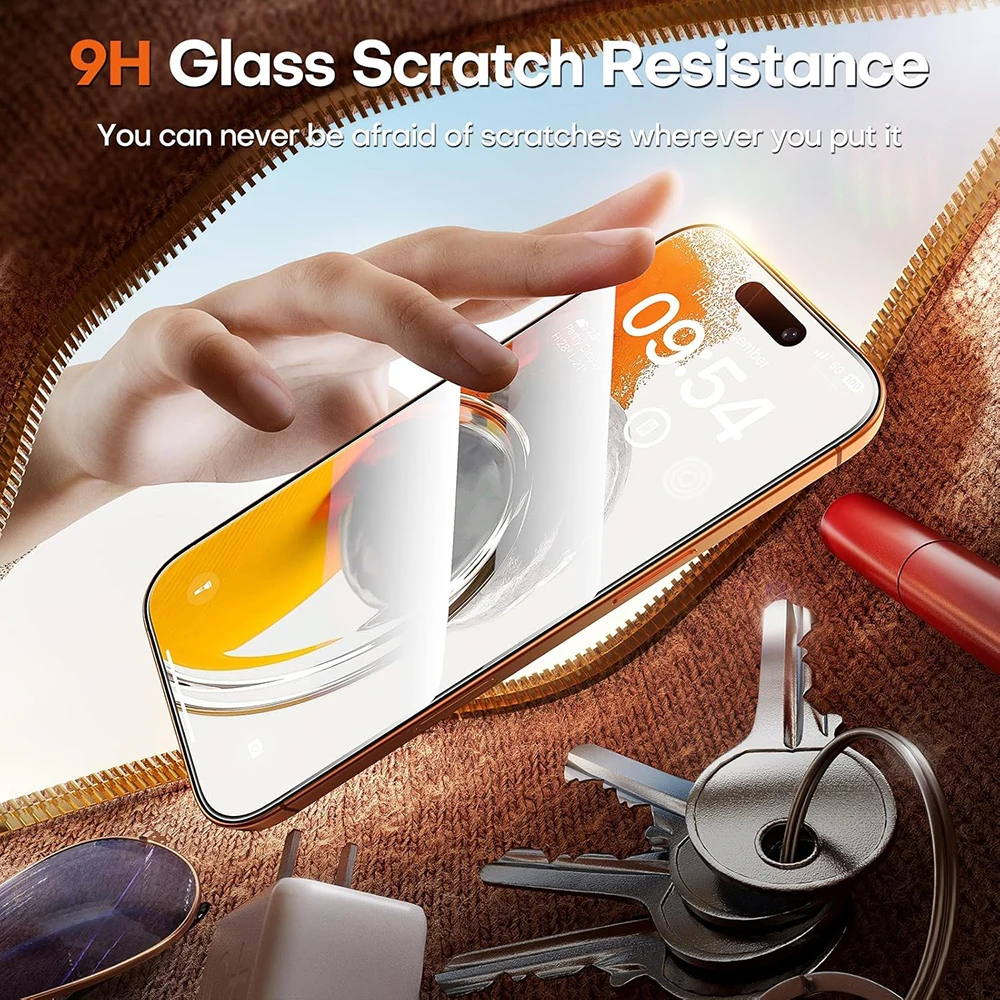 Panzerglas für iPhone 13 18 17 16 15 14 12 11 Pro Max XR X (4 Stück) – Bild 3