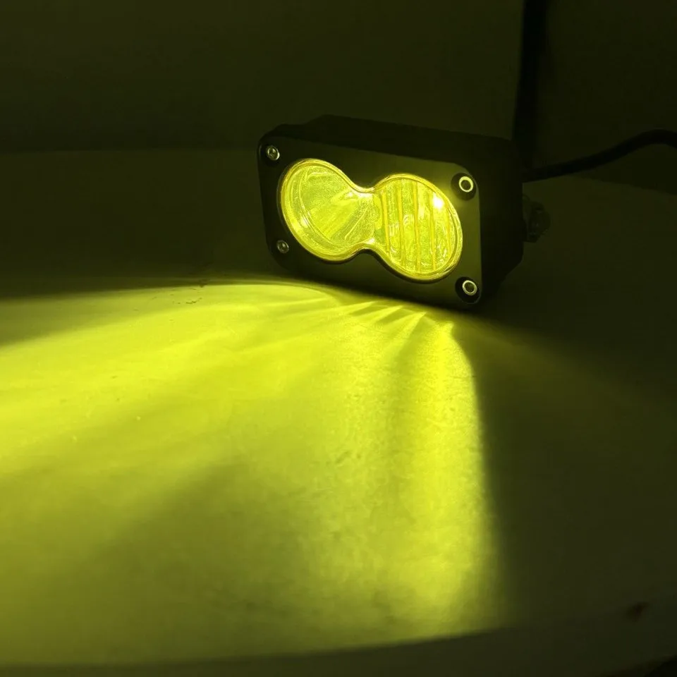 3-Zoll-Auto-Scheinwerfer, weiß, gelb, LED-Pod, Fahr-Arbeitslicht – Bild 3