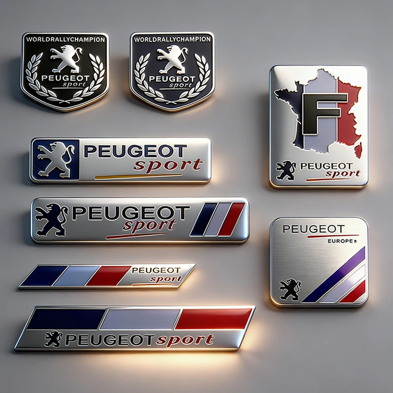 Auto-Styling-Aufkleber 3D Aluminium Heck-Emblem Abzeichen Karosserie-Dekor für Peugeot 408 4008 308 3008