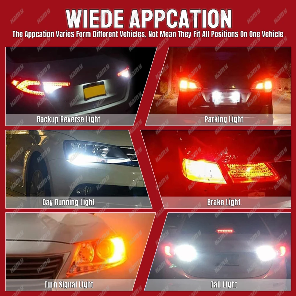 P21W Ba15s 1156 Bay15d 1157 LED Birne Blinker DRL Nebel Schwanz Bremse – Bild 6