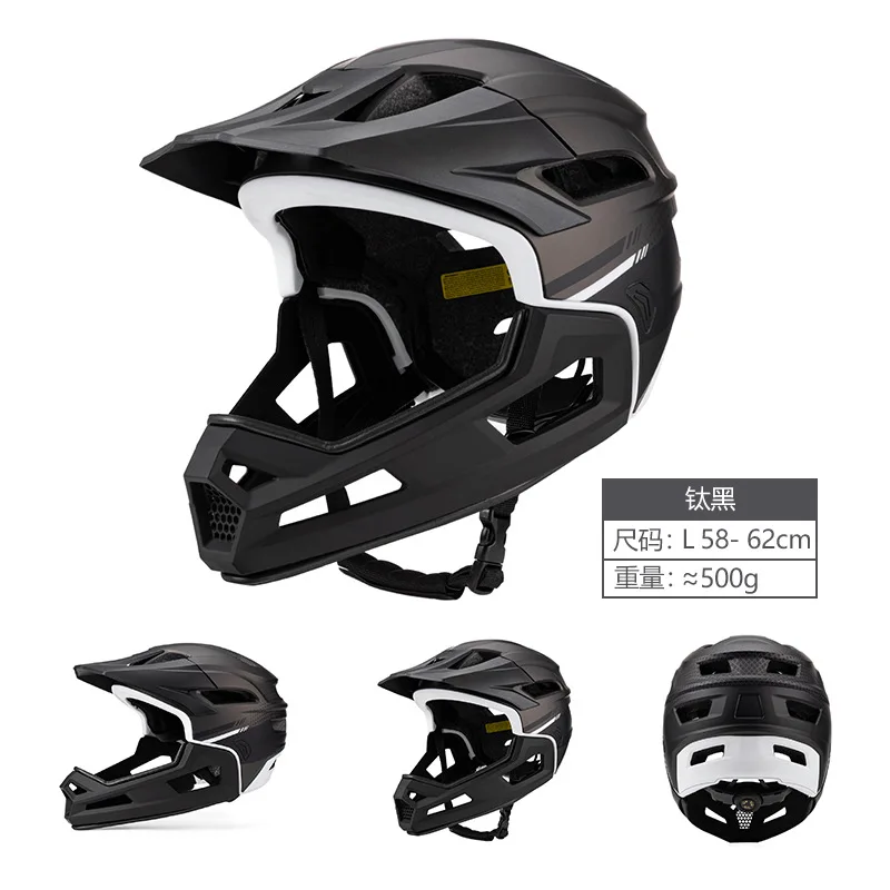 Eastinear Erwachsenen-MTB-Helm Fahrrad-Vollgesichtshelm Abnehmbarer – Bild 2