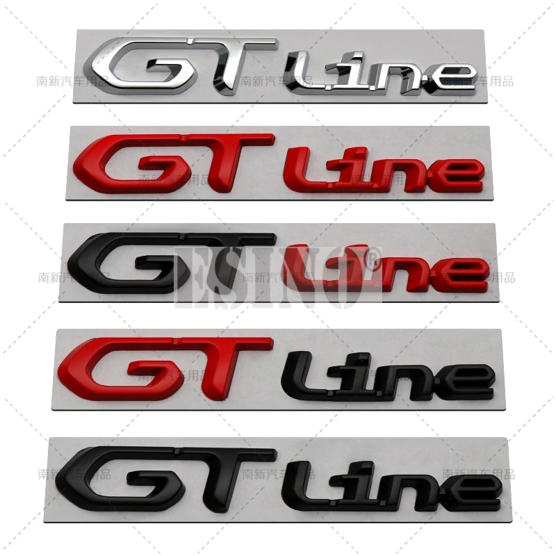 Auto GT Linie 3D Metall Chrom Zinklegierung Emblem Auto Abzeichen – Bild 2
