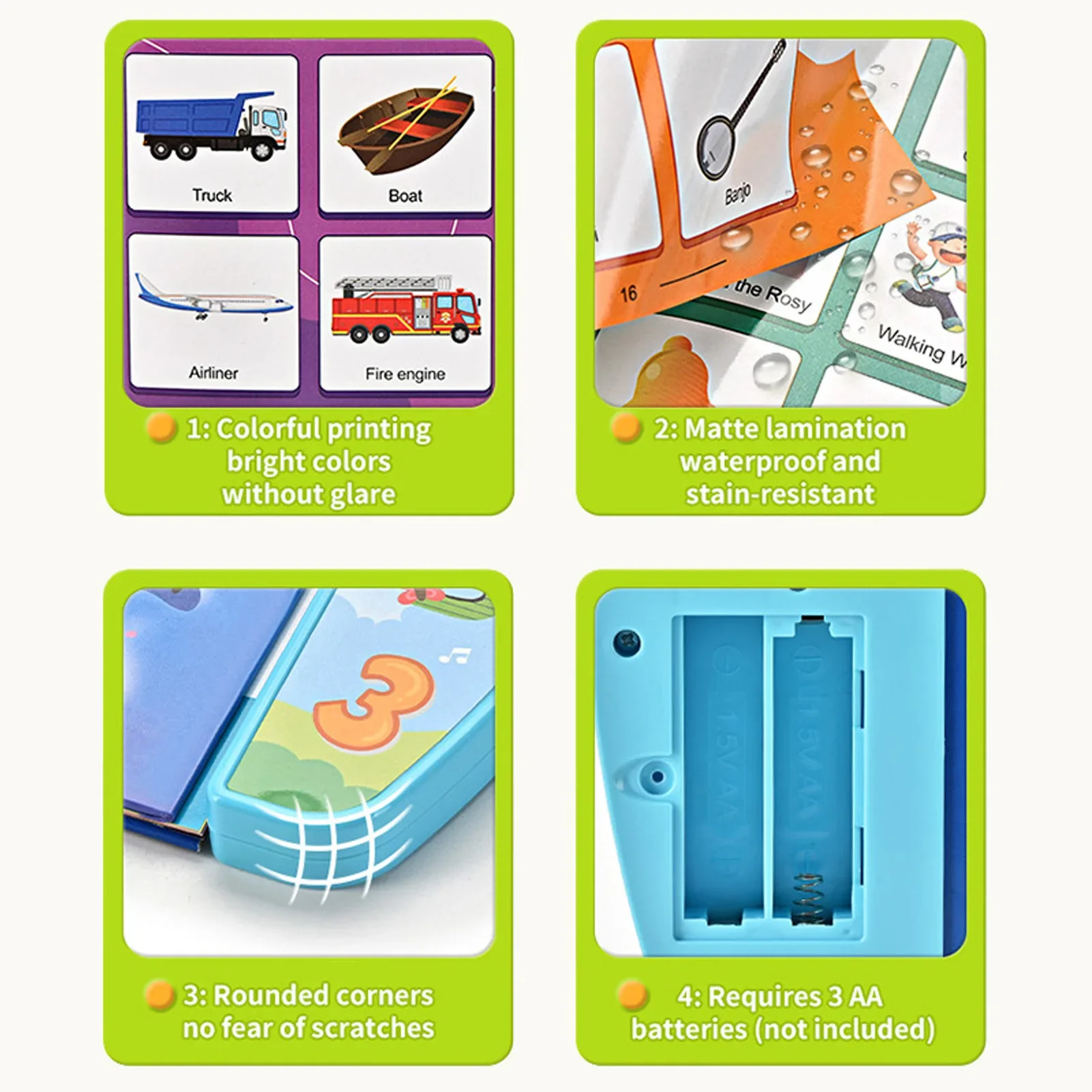 Kinder Elektronisches Buch Englisch Pädagogische Sound Lesemaschine – Bild 5