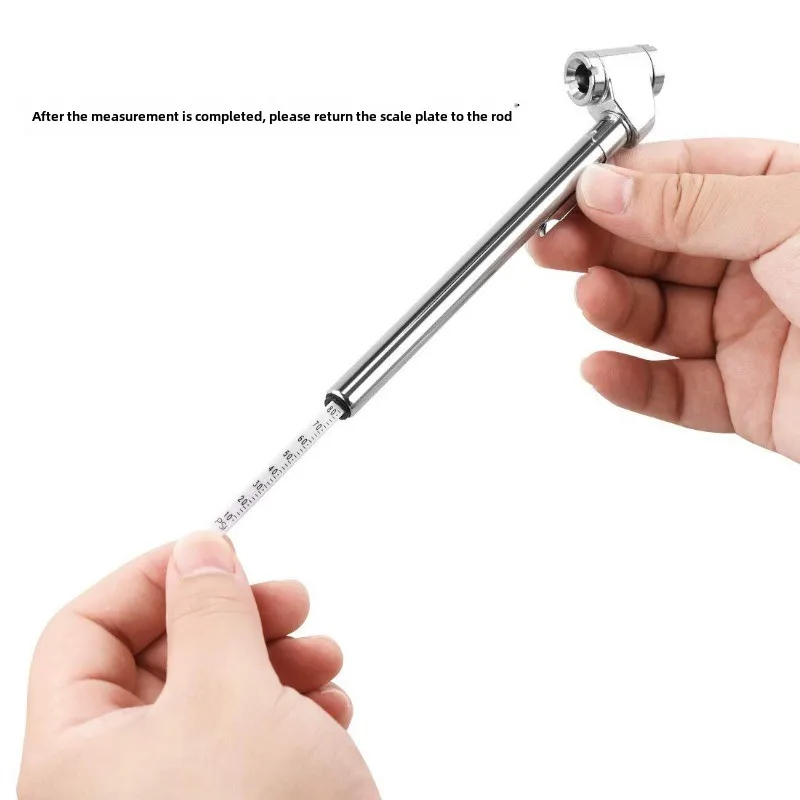 Bleistift-Reifendruckmessgerät, 10-120 PSI Dual Head Trucks Air Gage – Bild 4
