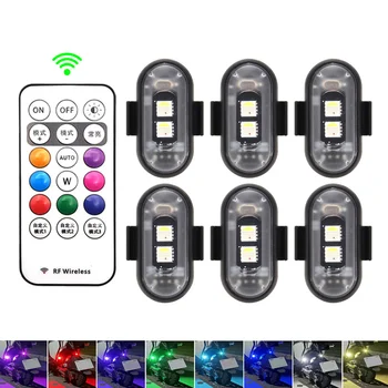 RGB Led Auto Strobe Lichter Motorrad LED-Blitz Position Drahtlose Licht Flugzeug Hubschrauber Warnleuchten