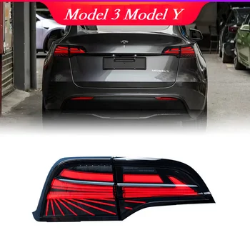 Tesla Modell 3 Modell Y 2017-2025 Auto Rückleuchten Montage LED Auto Hinten Lampen Upgrade Dynamische Streamer