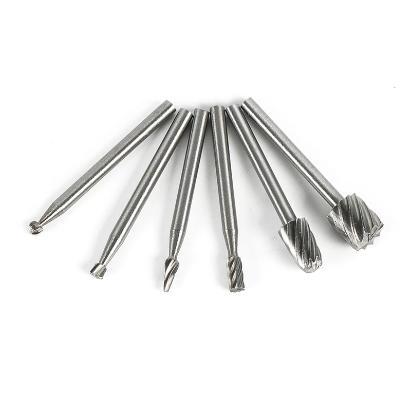 6er- oder 10er-Set HSS Rotationsfräser, Fräser-Bits, Rotationswerkzeuge, Holzbearbeitungswerkzeug