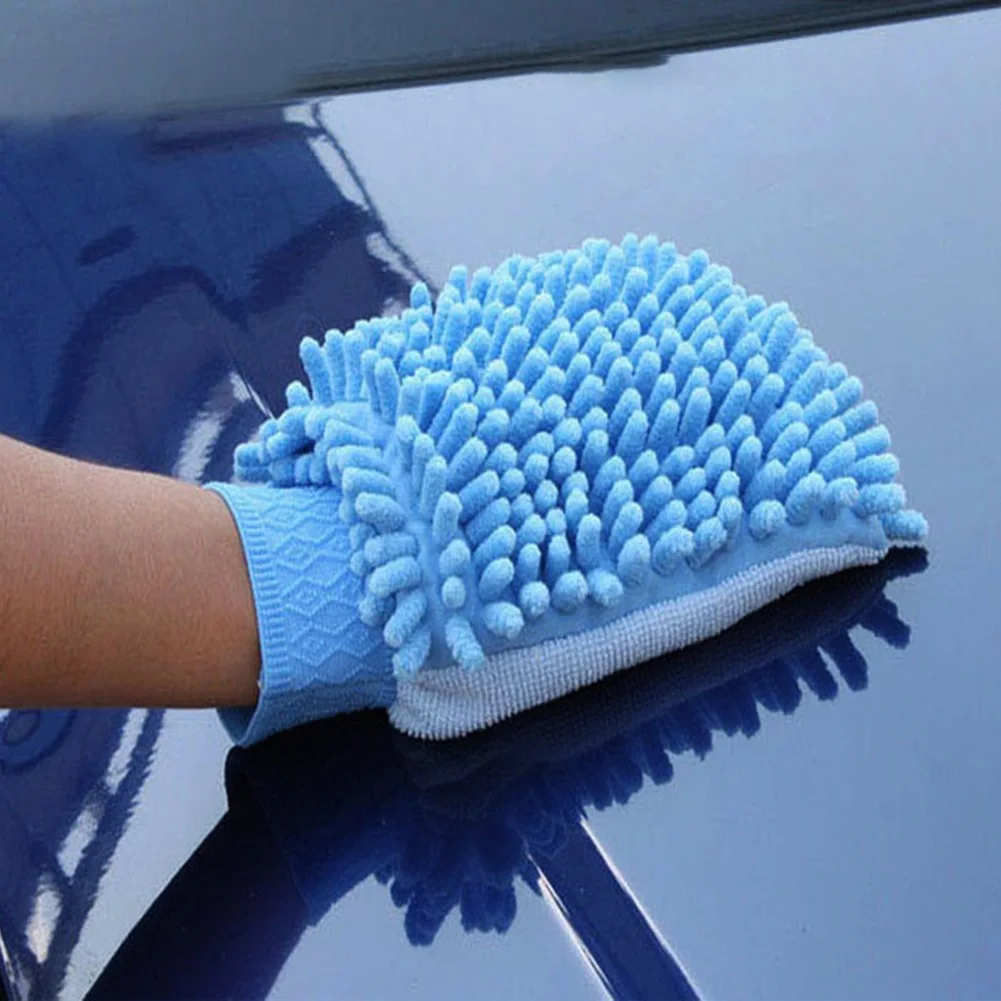 Auto Waschen Handschuhe Mikrofaser Auto Waschmaschine Schwamm Anti – Bild 2