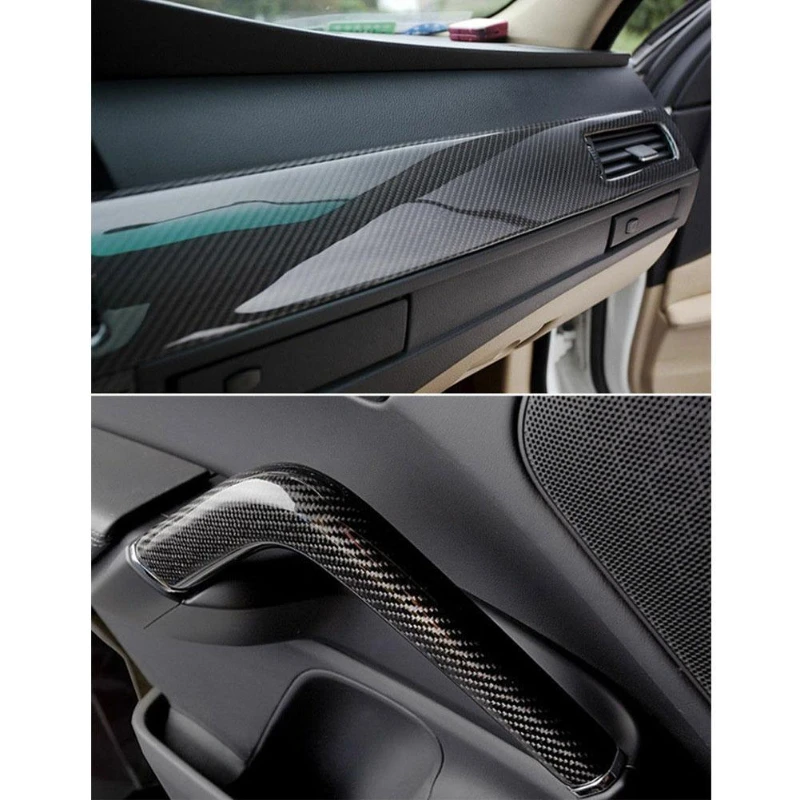 7D Carbon Fiber Vinyl Film Wrapping Vinyl Aufkleber Glänzend Auto Wrap – Bild 4