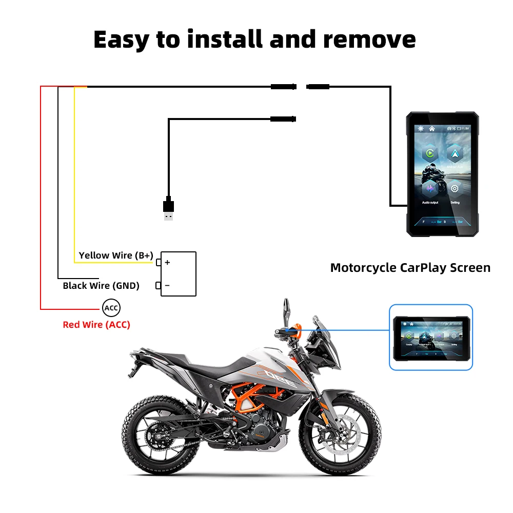 EKIY 5-Zoll-Rotationsbildschirm für kabelloses Carplay, Android, Auto – Bild 6