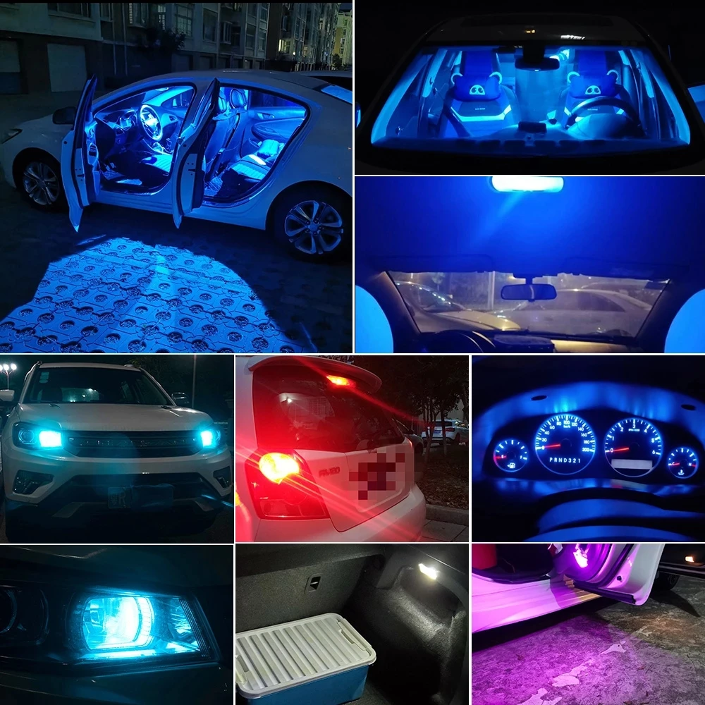 10X Neue W5W LED T10 Auto Lichter COB Glas Innen Teile Lampen Weiß eis – Bild 5