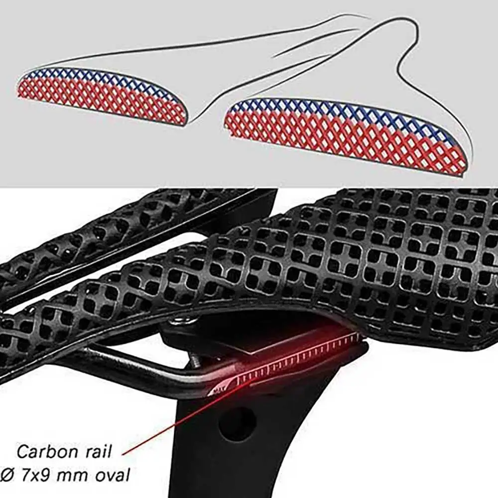 Elitaone SLR 3D-gedruckter Sattel Carbon 145x248mm Rennrad Ultraleicht – Bild 5