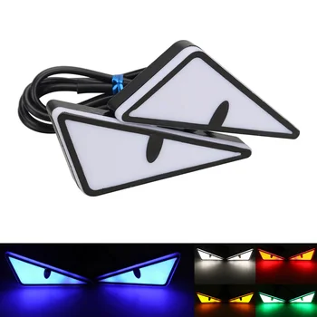 Universal Auto LED Teufel Augen Licht Dämon Augen Scheinwerfer Motorrad Mini Blinker Flasher Rücklicht Auto