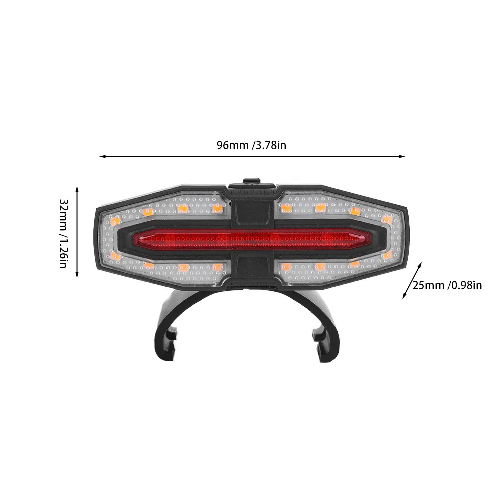 Blinker-Rückleuchte, USB wiederaufladbar, wasserdicht, E-Scooter – Bild 6
