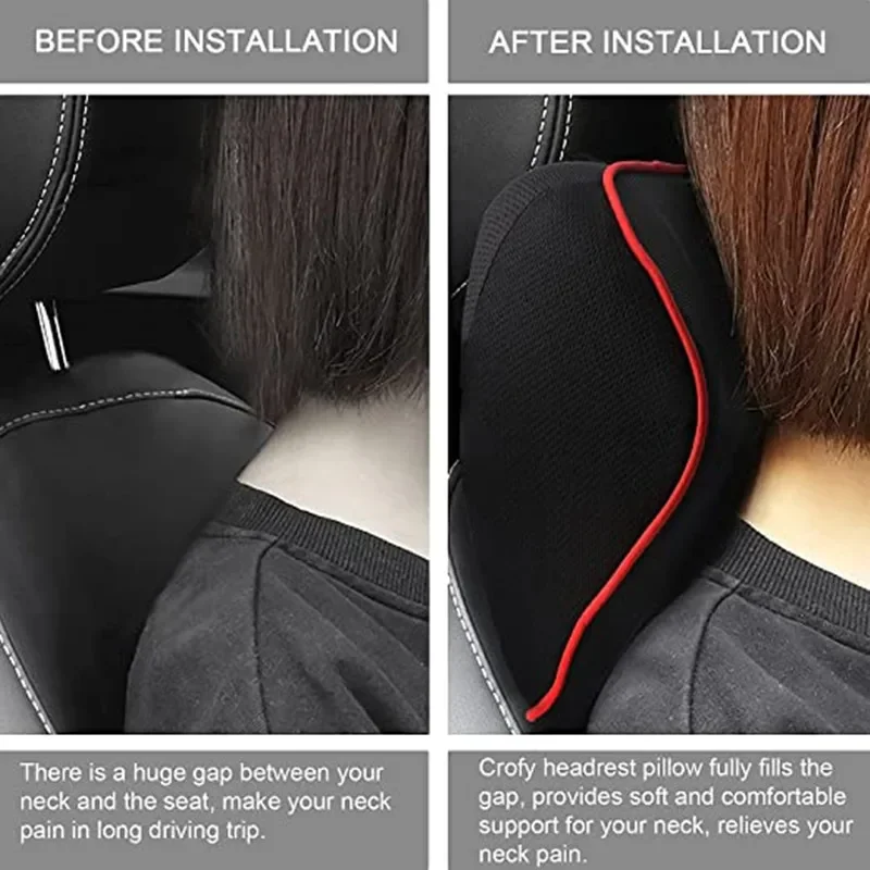 Auto Kopfstütze Nackenkissen Auto Auto Nackenkissen Memory Foam – Bild 4
