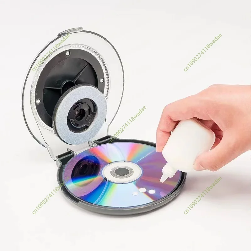 CD-Reparaturmaschine, CD-Disc-Kratzer-Reparaturgerät, DVD-Datenwiederherstellungsset, Reinigungsflüssigkeit