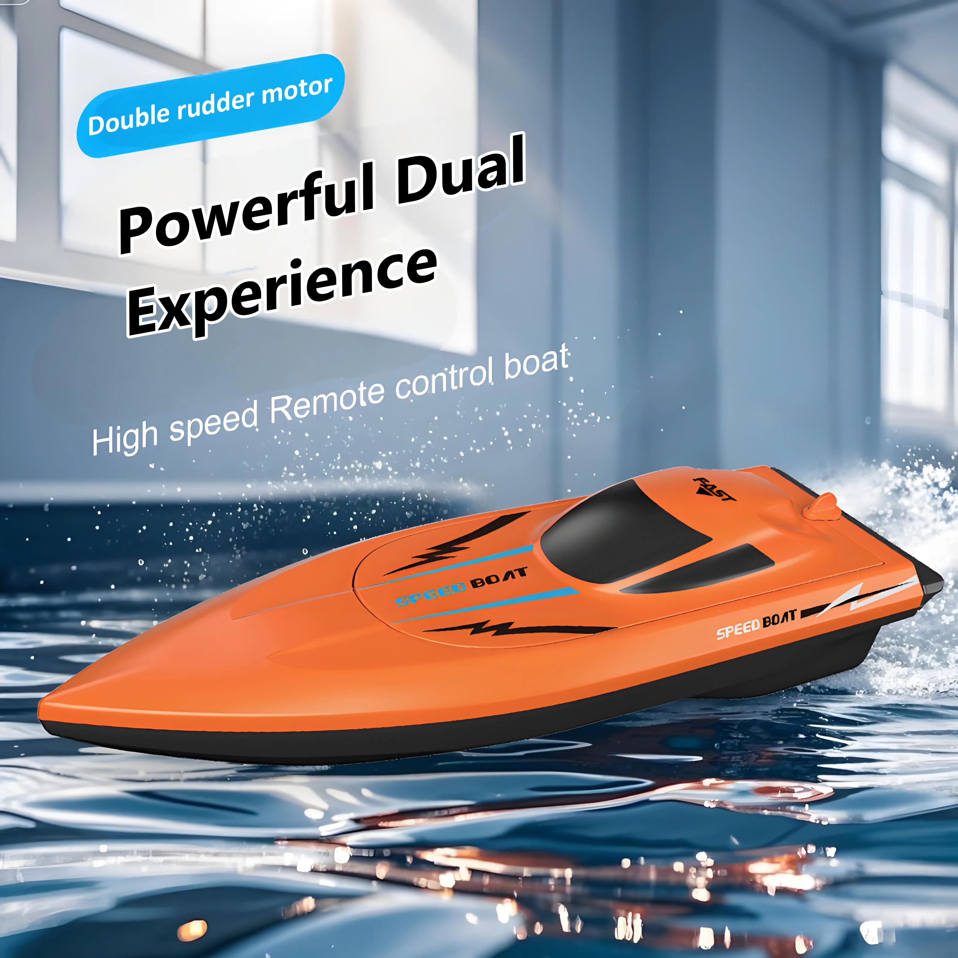 2,4 G ferngesteuertes Schnellboot für Kinder - schnelles elektrisches – Bild 2