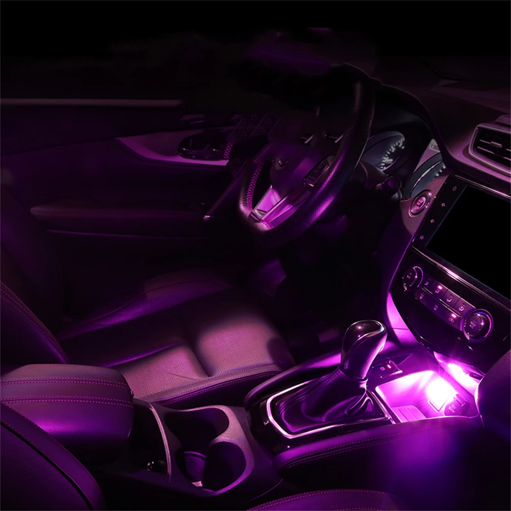 Usb Lampe Auto Innen Lichter Innen Auto Beleuchtung Atmosphäre Lampe – Bild 2